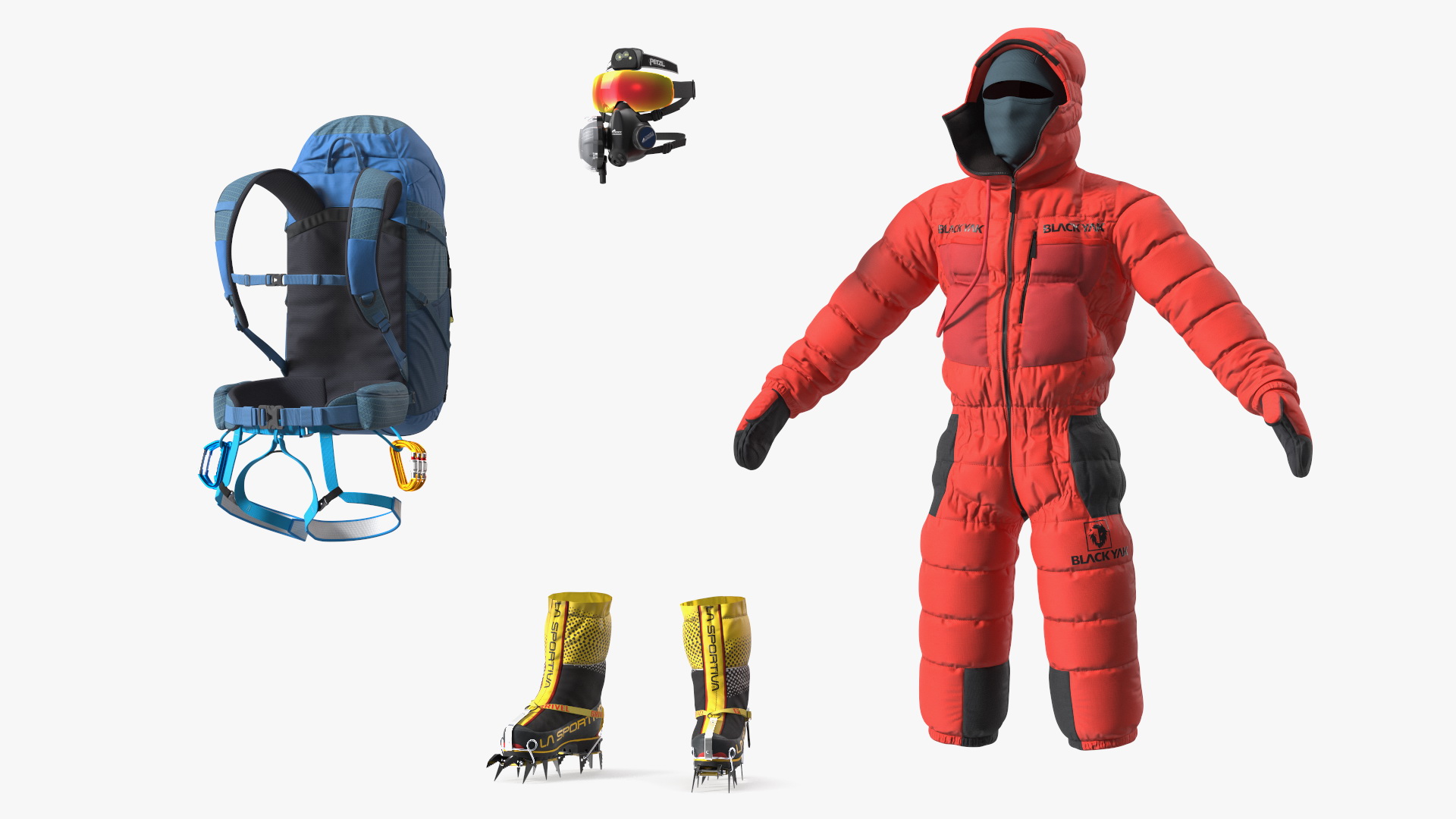 3D Everest Climber Rigged for Cinema 4D