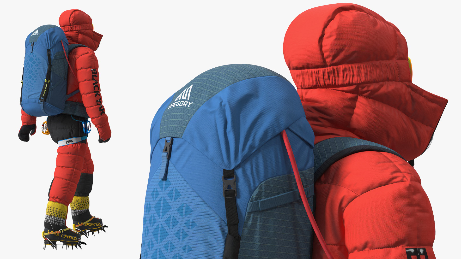 3D Everest Climber Rigged for Cinema 4D