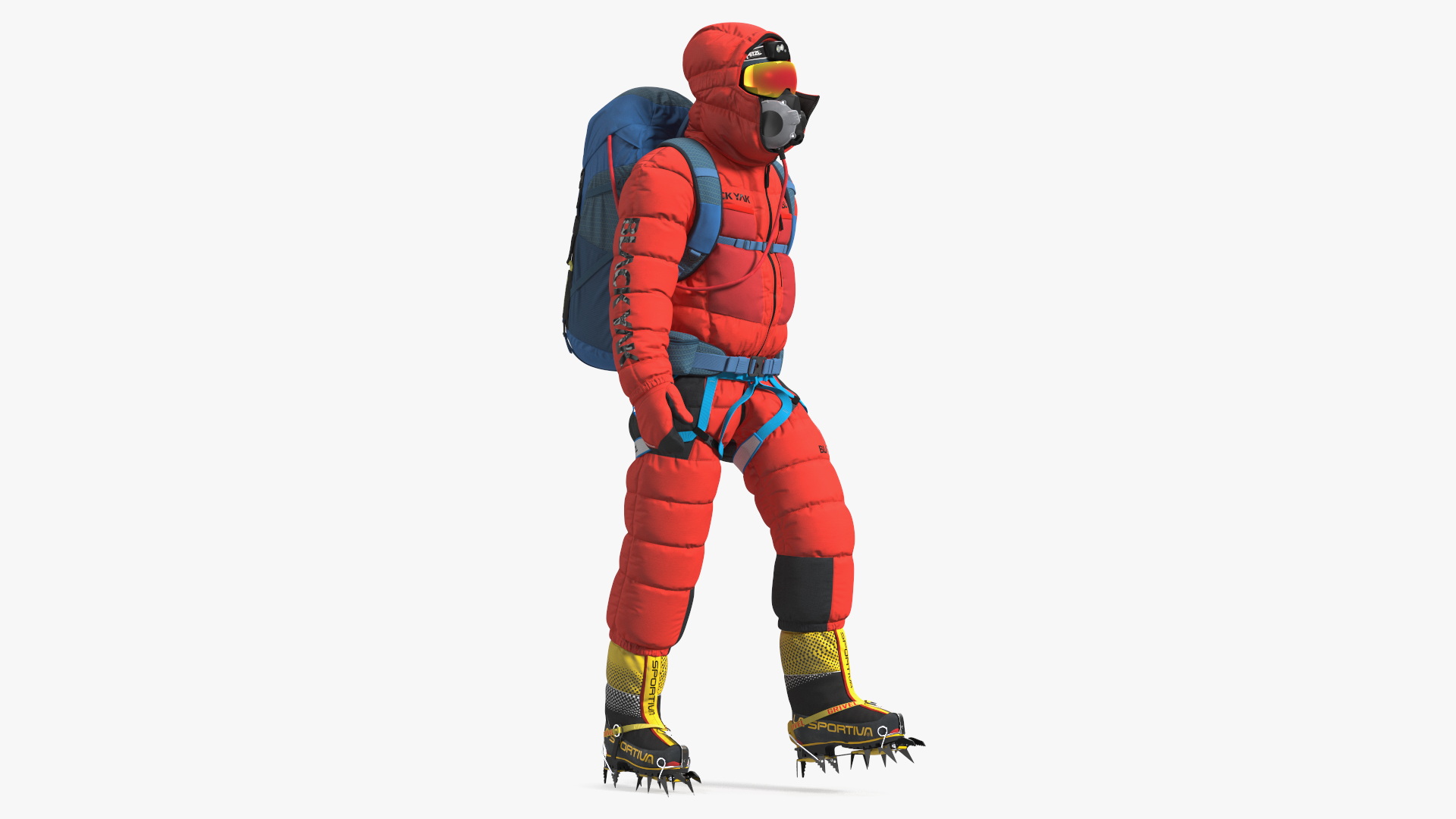 3D Everest Climber Rigged for Cinema 4D