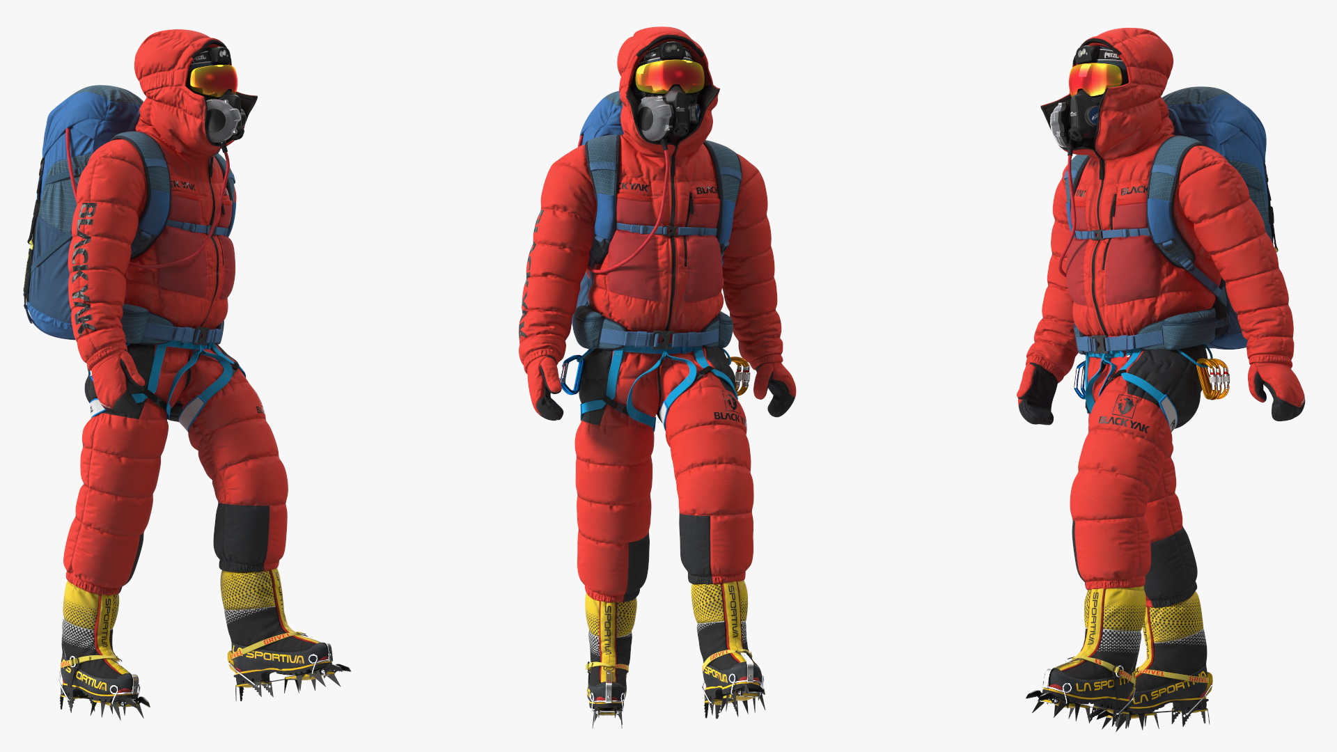 3D Everest Climber Rigged for Cinema 4D