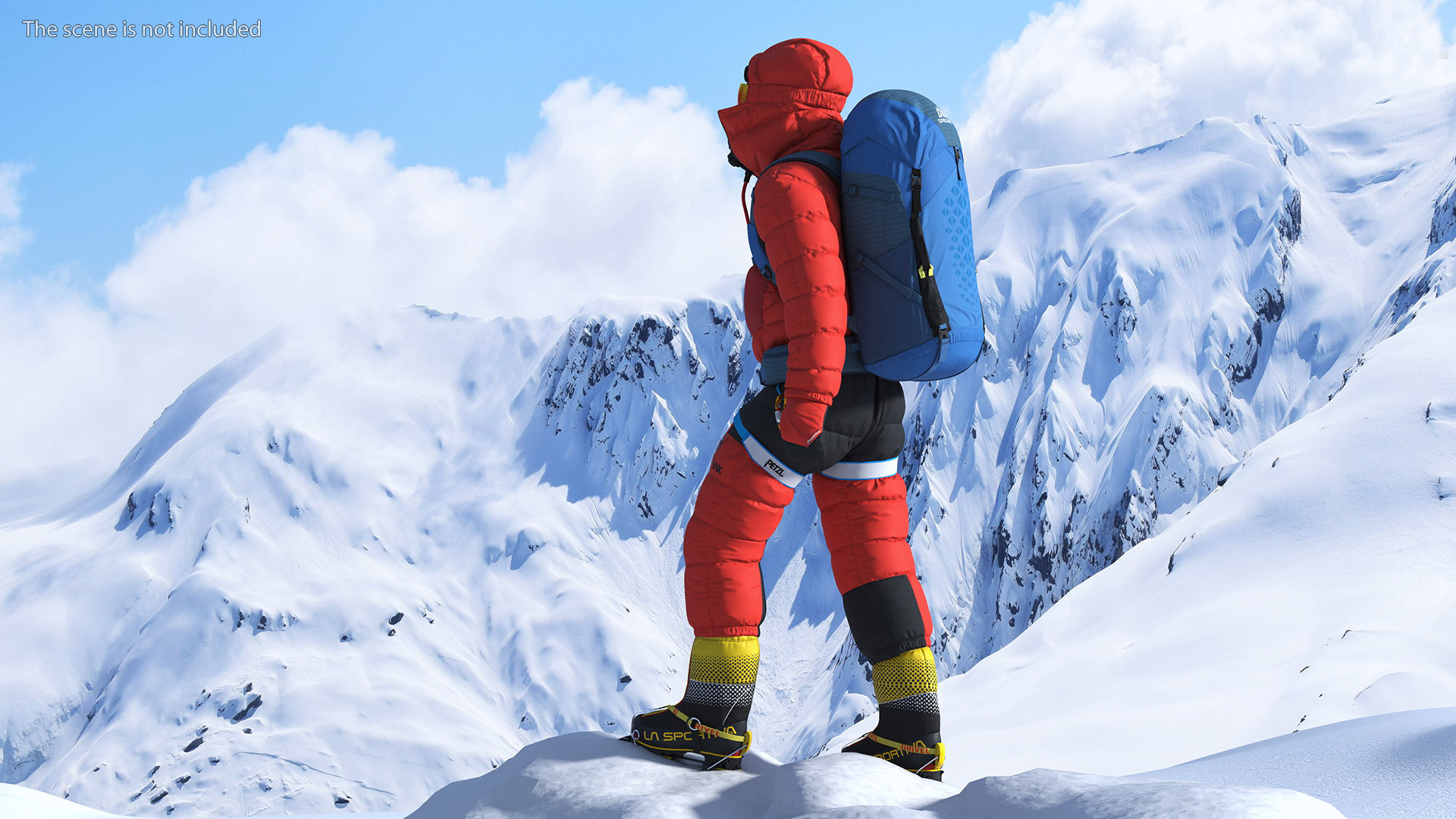 3D Everest Climber Rigged for Cinema 4D