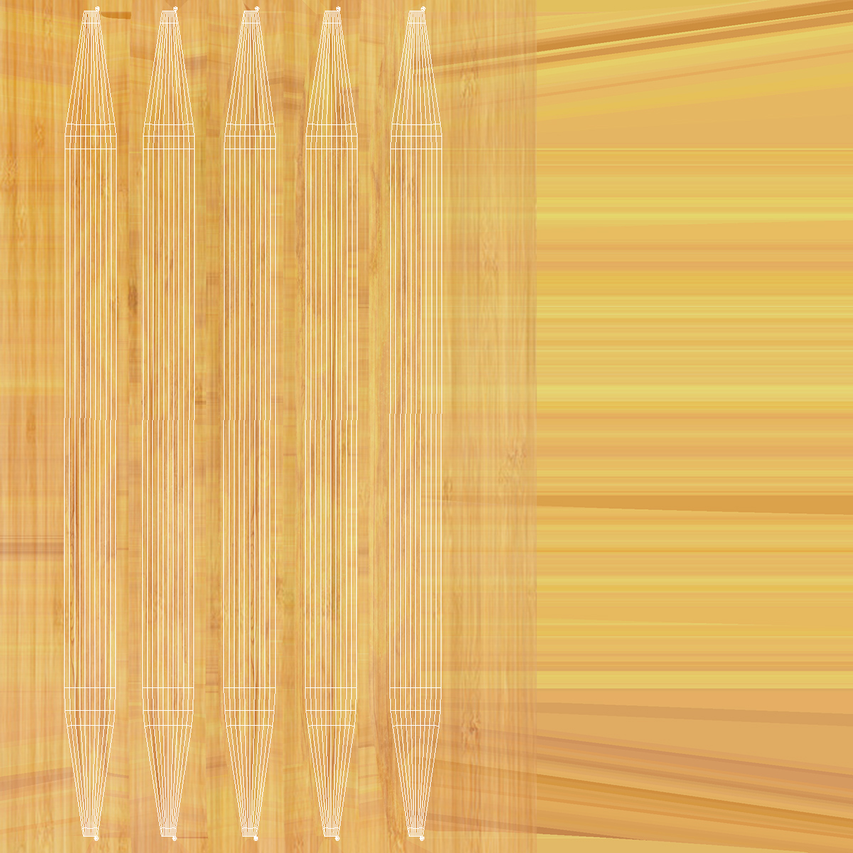 3D model Pile of Wooden Toothpicks