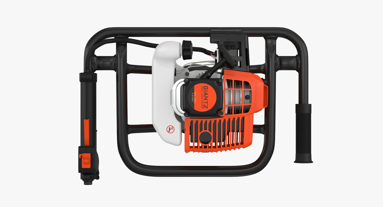 Hole Digger Gasoline Auger Drill 3D