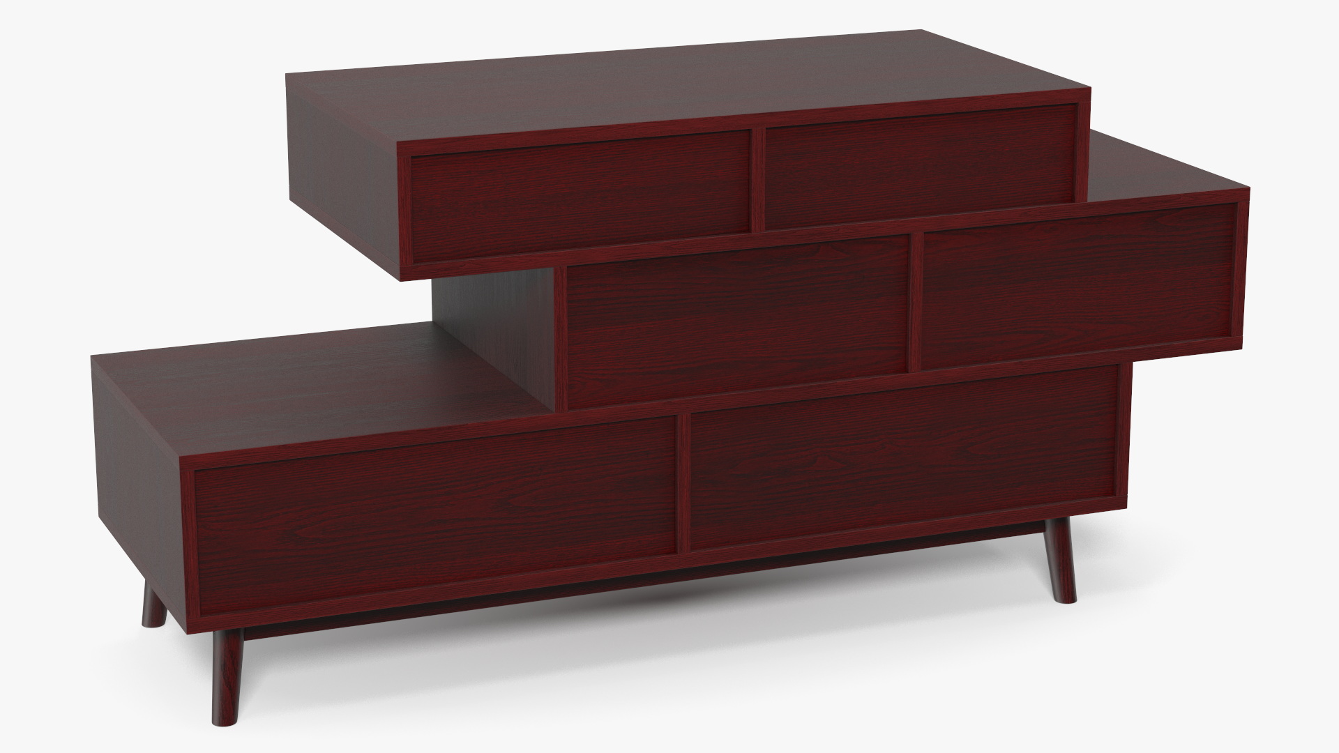 Irvine Sideboard Dark Brown 3D
