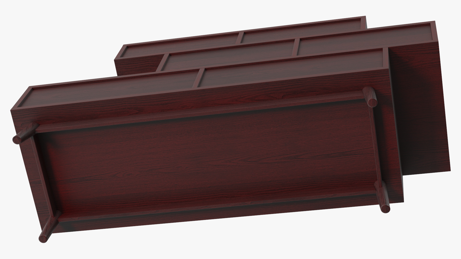 Irvine Sideboard Dark Brown 3D