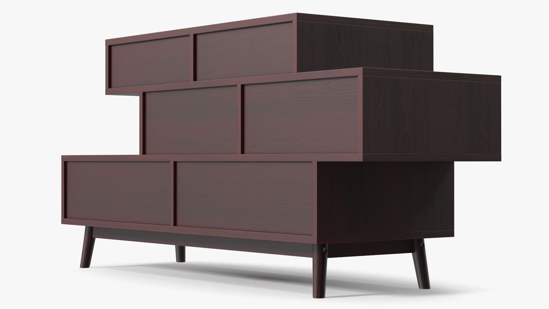 Irvine Sideboard Dark Brown 3D