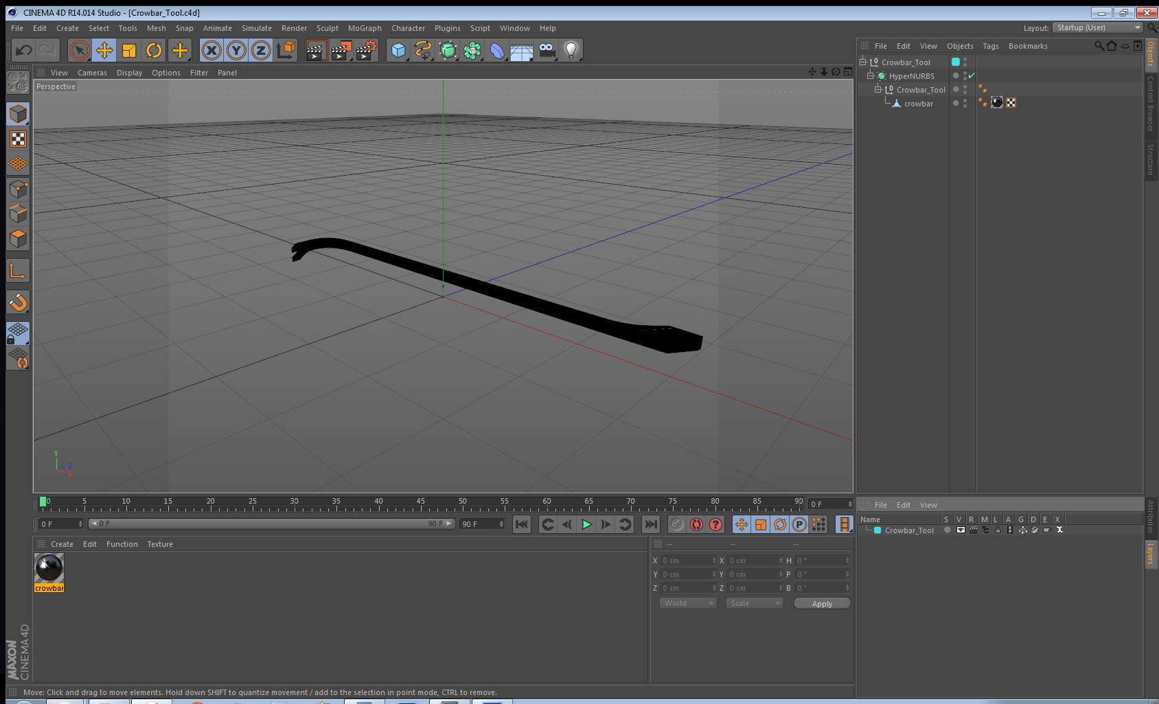 Crowbar Tool 3D