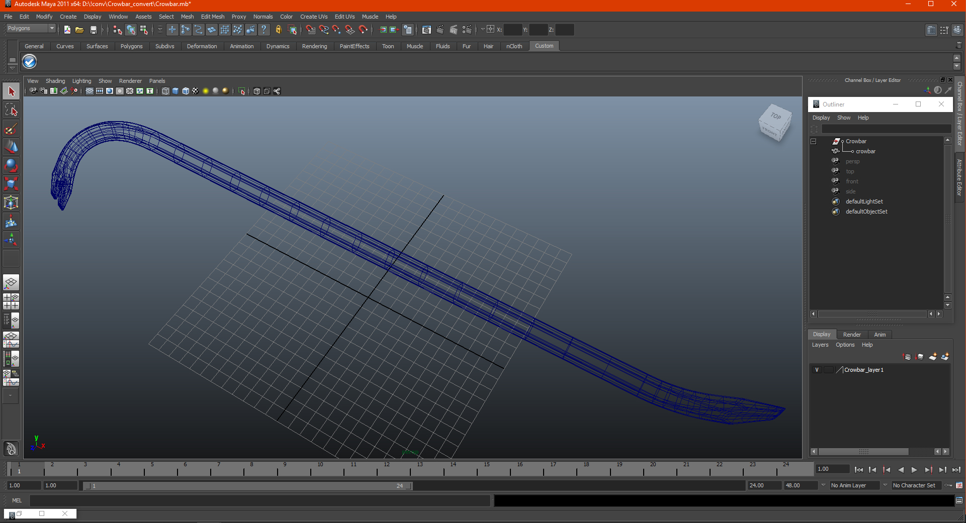 Crowbar Tool 3D