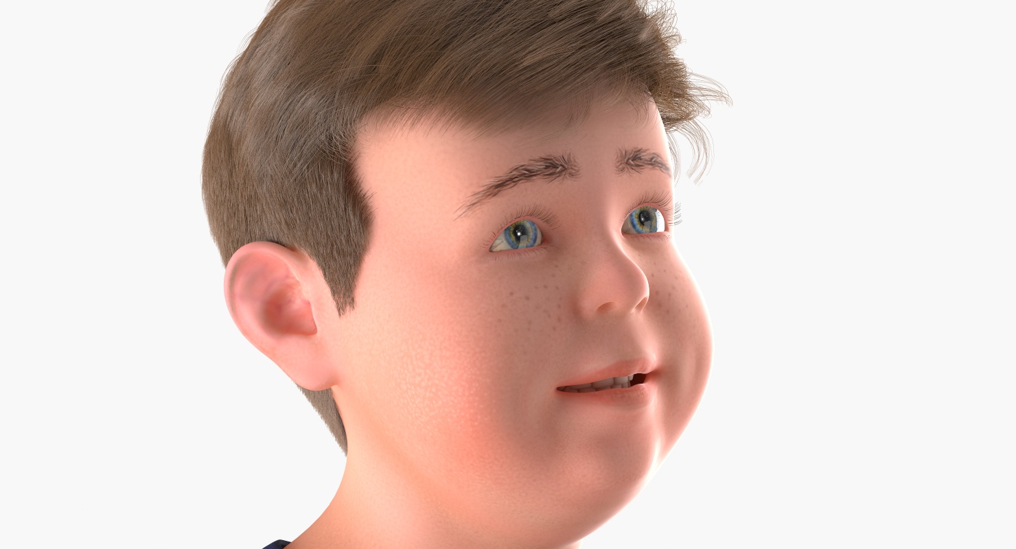 3D model Realistic Modern Teenage Boy Rigged