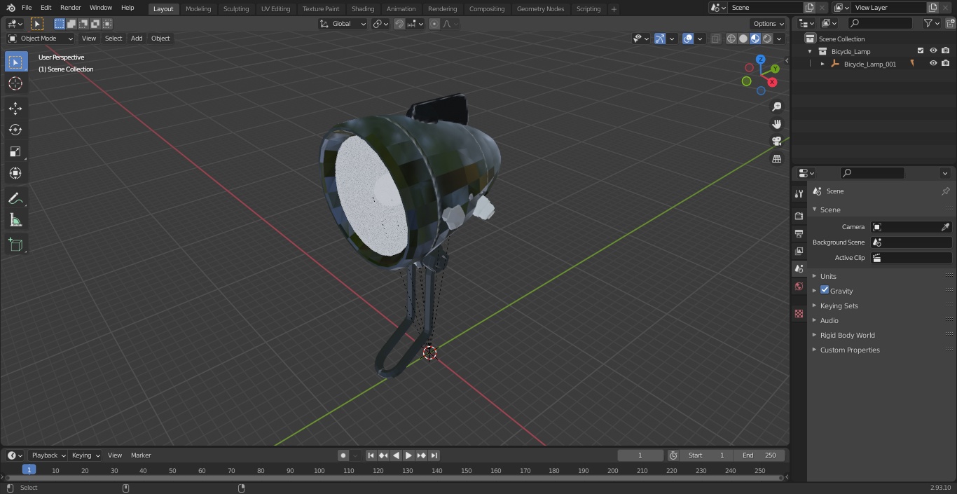 Bicycle Lamp 3D