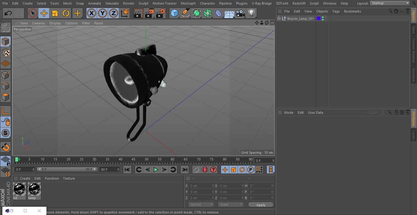 Bicycle Lamp 3D