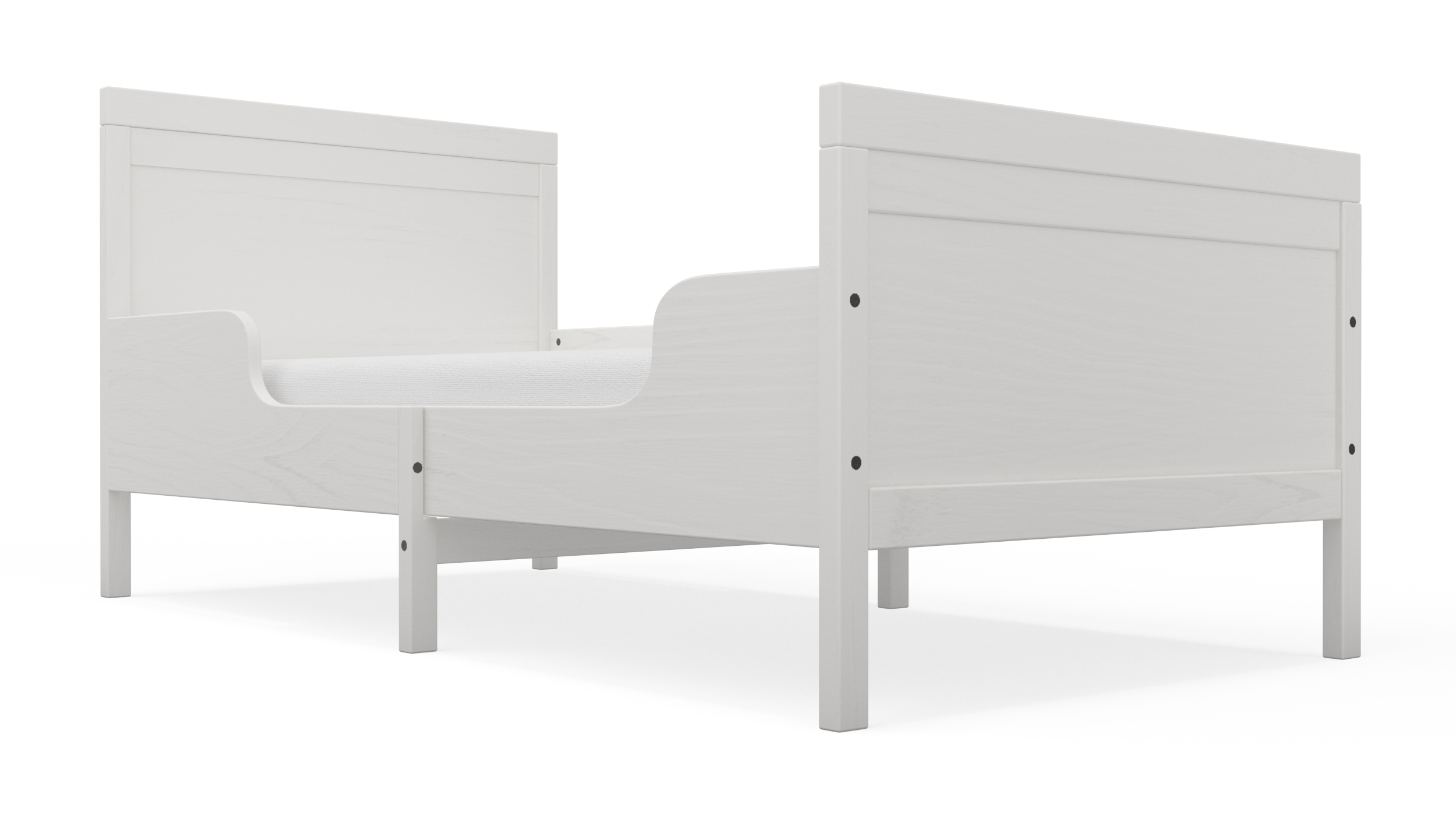 3D model Bed for Children Room IKEA SUNDVIK White