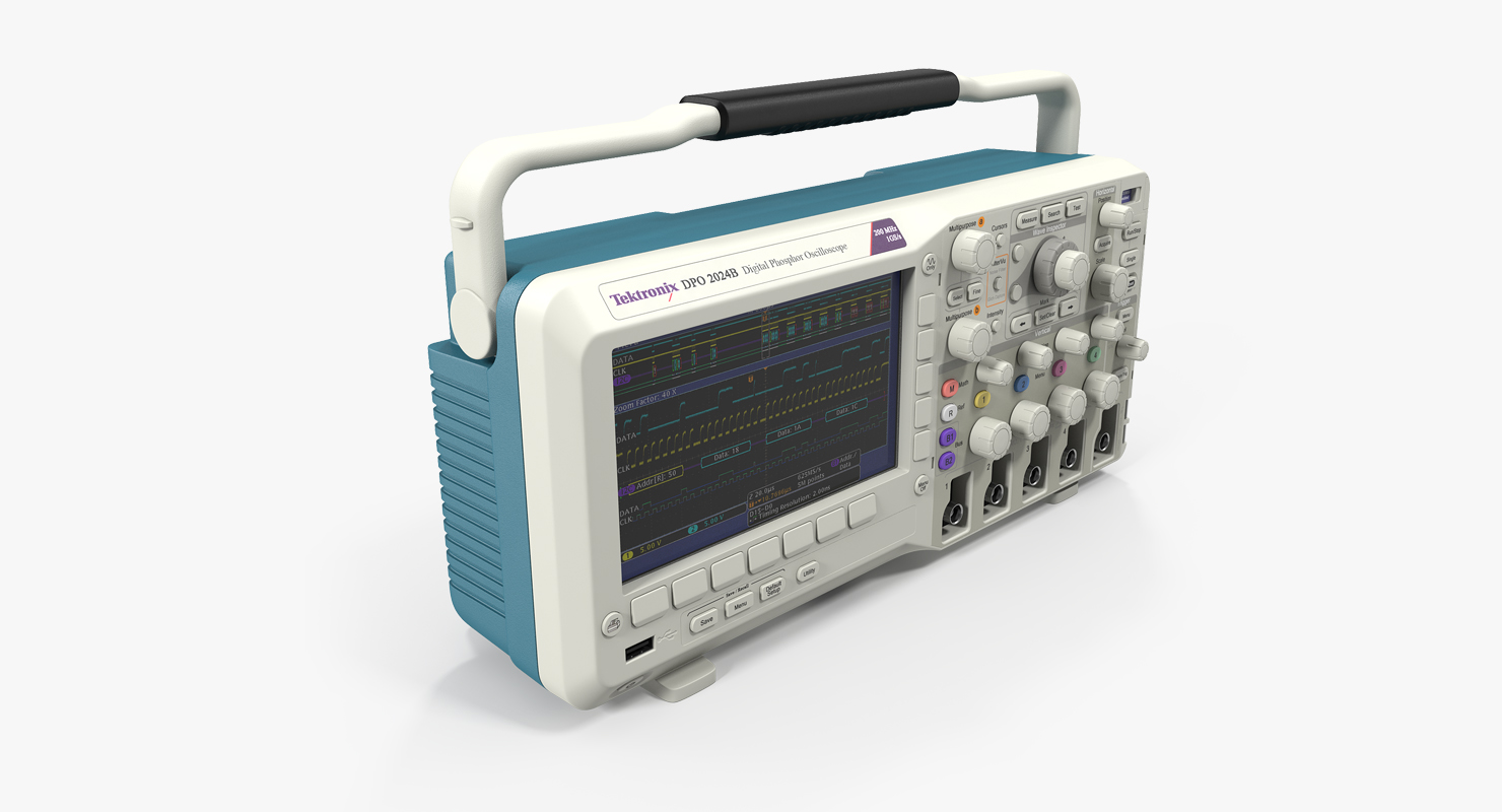 3D Tektronix Oscilloscope DPO2000B