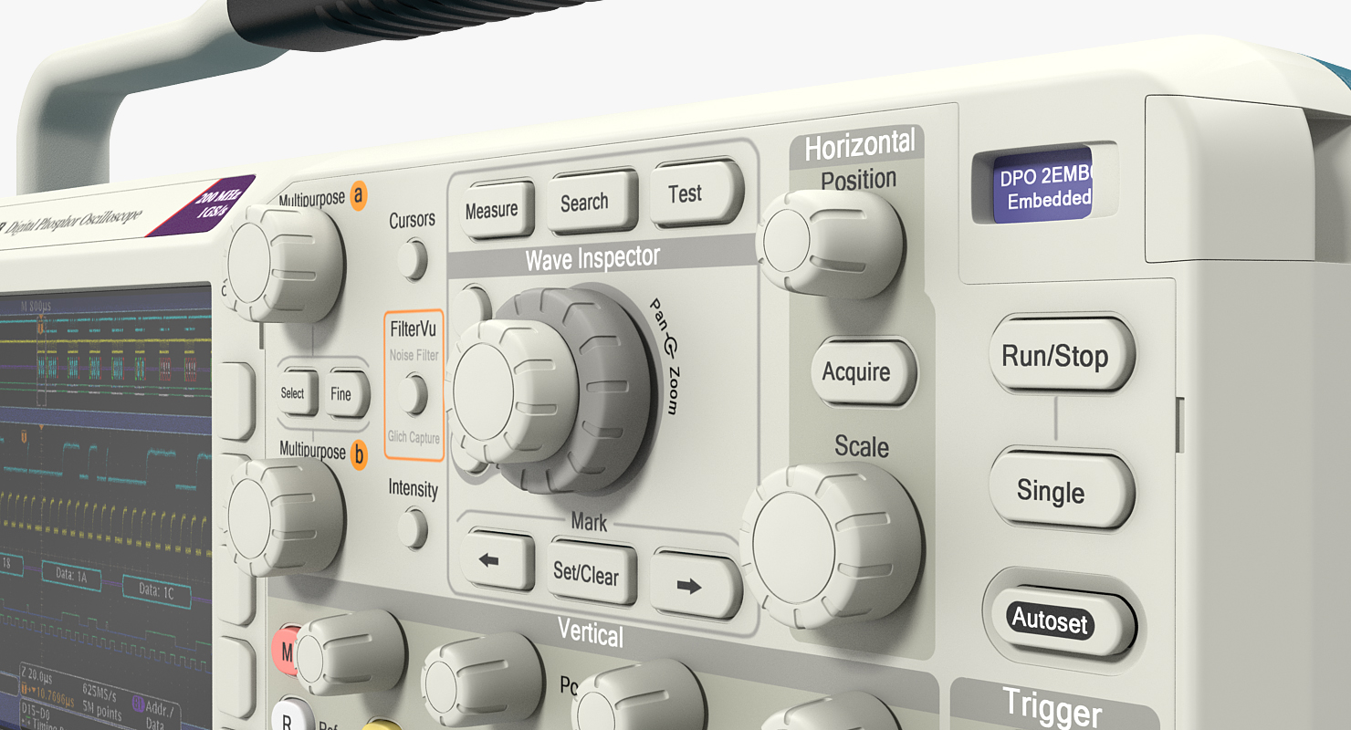3D Tektronix Oscilloscope DPO2000B