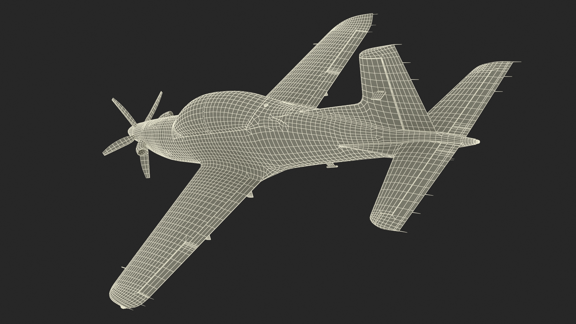 3D Aircraft Hangar with Airplane Rigged