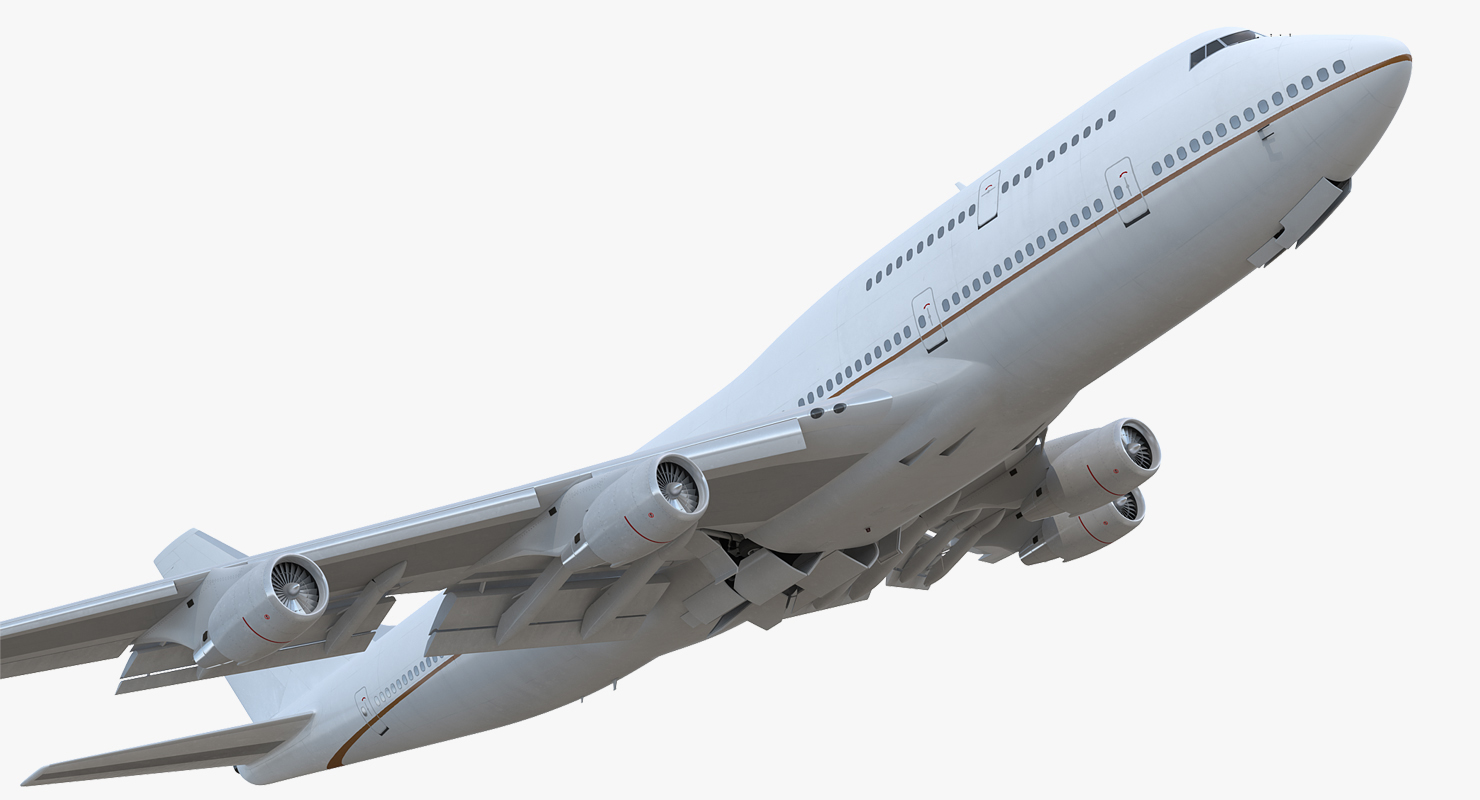 3D Boeing 747 400ER Generic Rigged