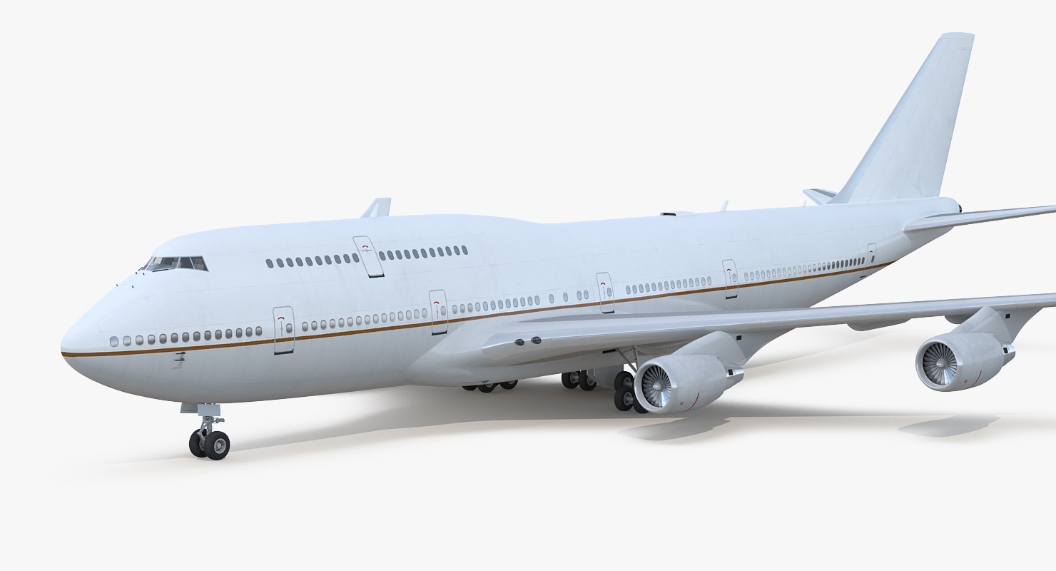 3D Boeing 747 400ER Generic Rigged
