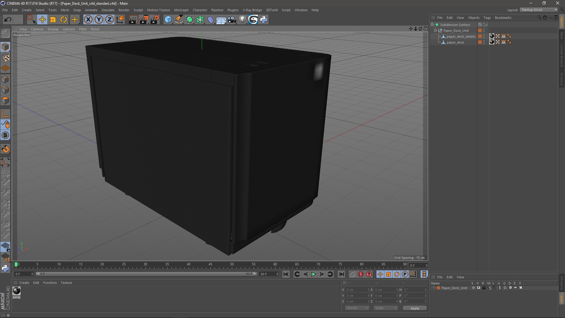 3D model Paper Deck Unit