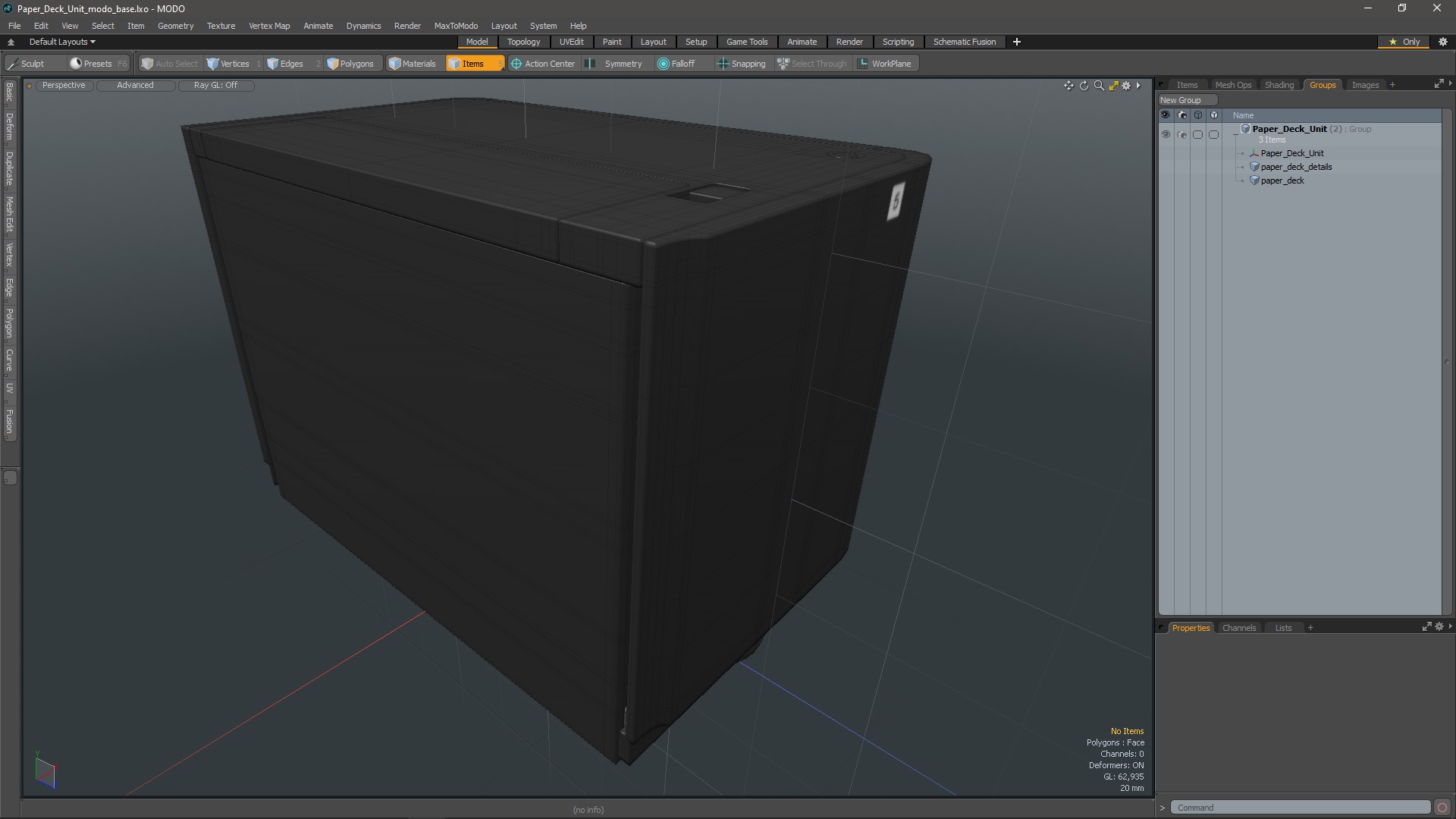 3D model Paper Deck Unit