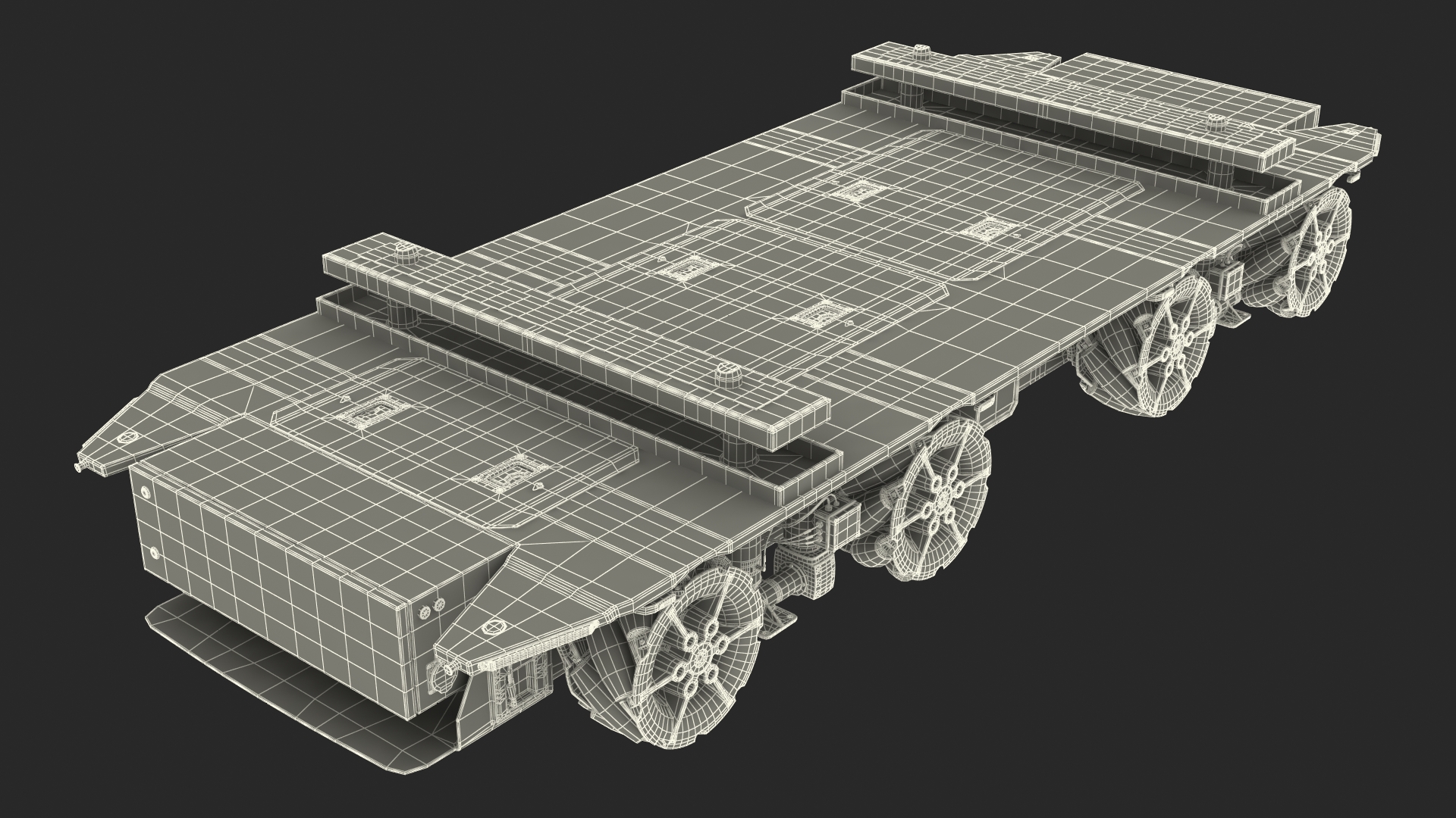 3D model Dirty Omnimove Platform KUKA White Rigged for Cinema 4D