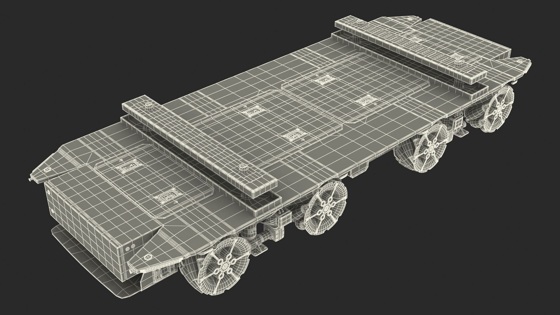 3D model Dirty Omnimove Platform KUKA White Rigged for Cinema 4D