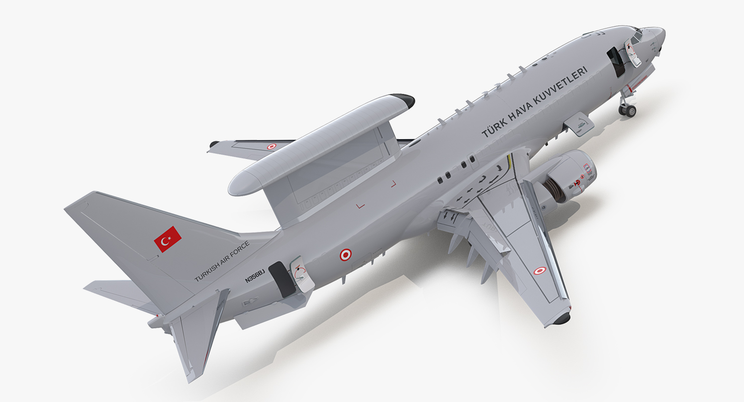 Boeing 737 7ES Peace Eagle Aircraft Rigged 3D