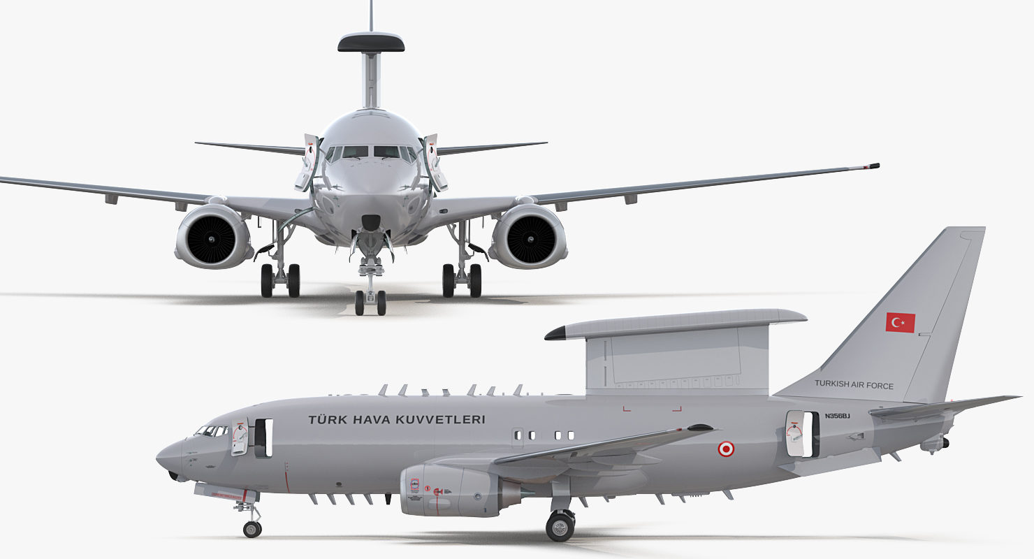 Boeing 737 7ES Peace Eagle Aircraft Rigged 3D