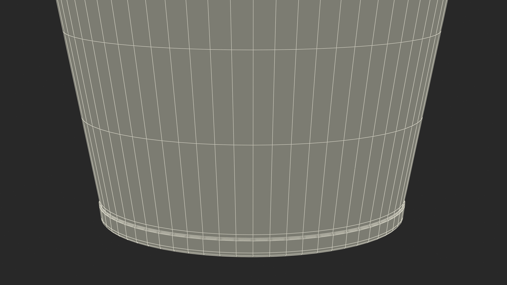 3D Medium Terracotta Flower Pot model