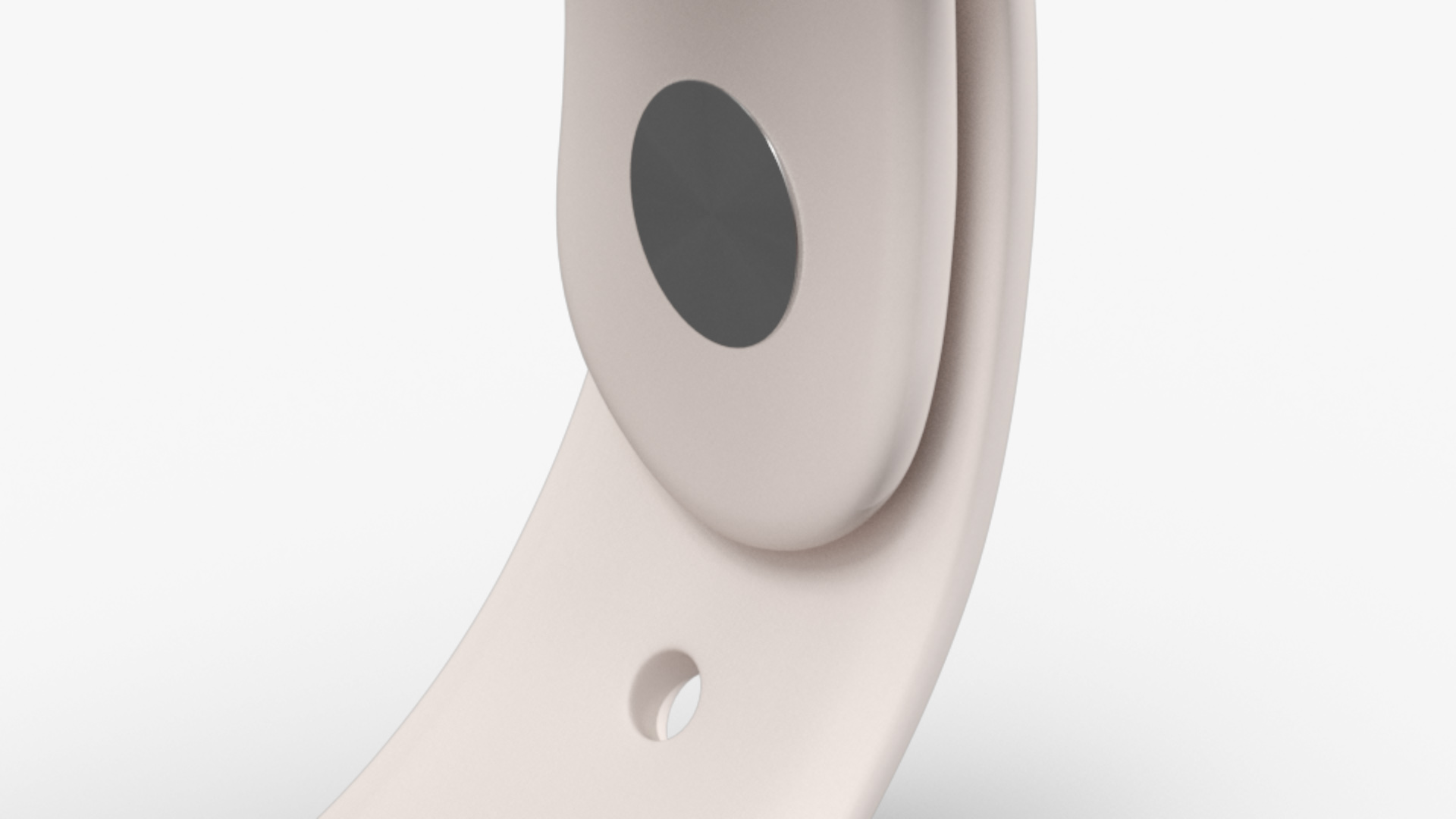 3D model Apple Watch Series 10 Rose Gold with Rubber Strap and Display Off