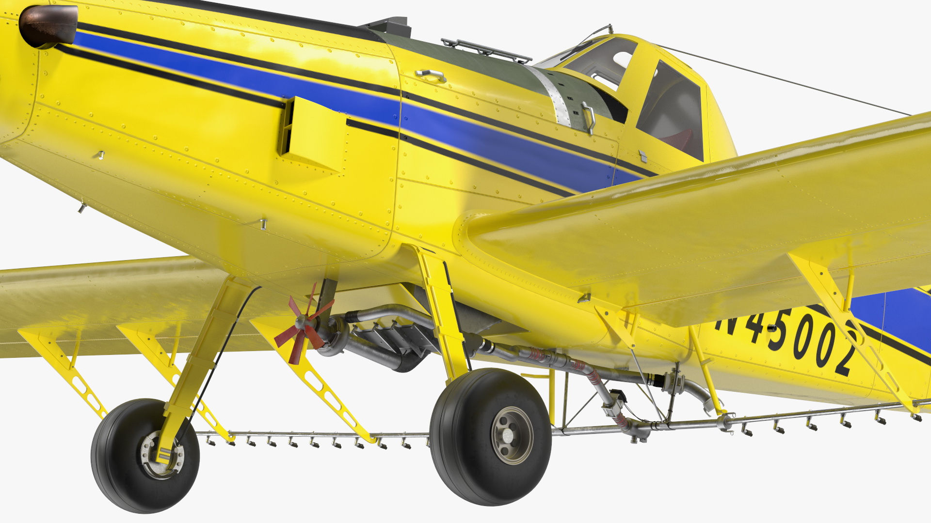 Plane Air Tractor AT 502B Simple Interior Rigged for Maya 3D