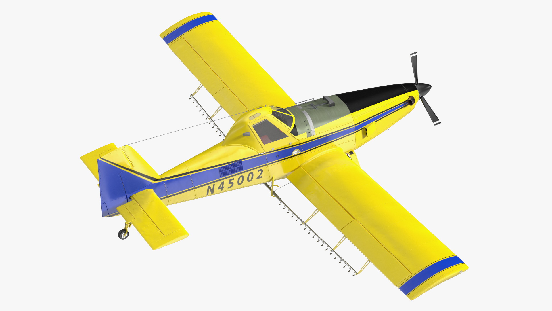 Plane Air Tractor AT 502B Simple Interior Rigged for Maya 3D