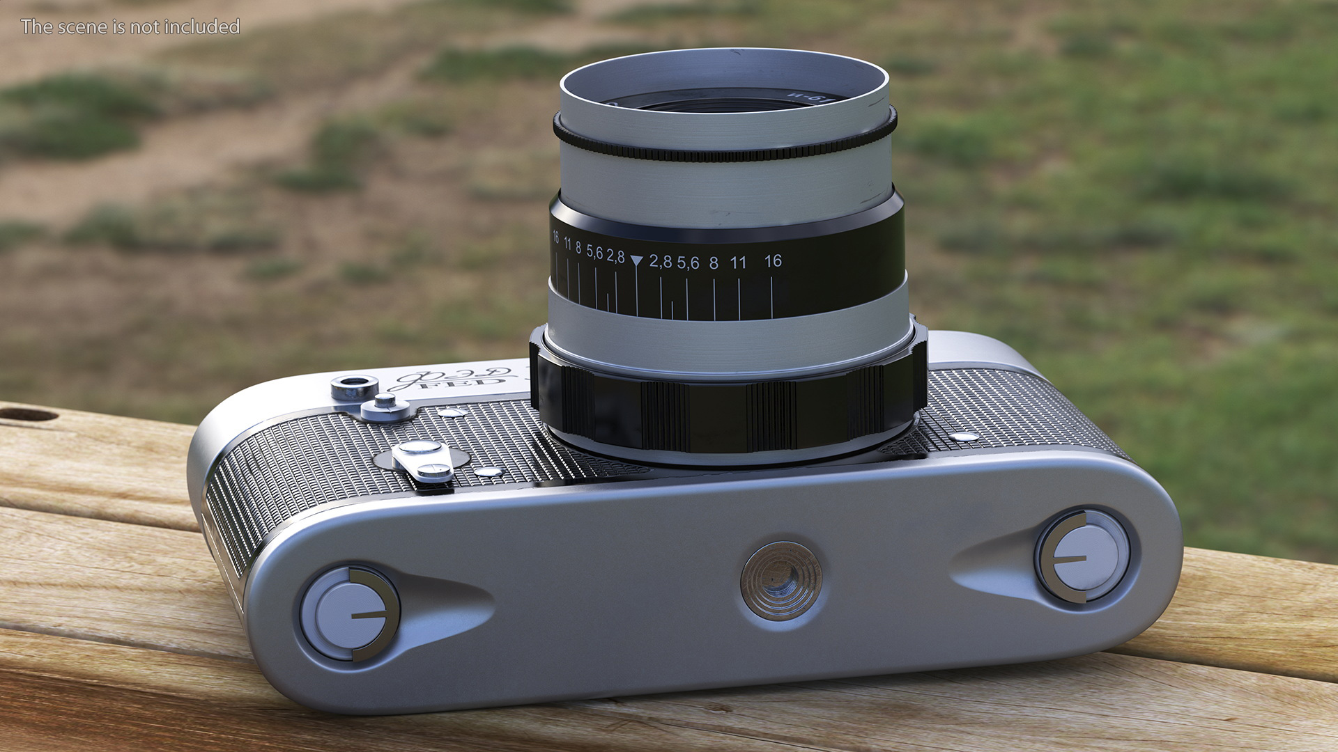 Soviet Vintage Film Camera FED-3 3D