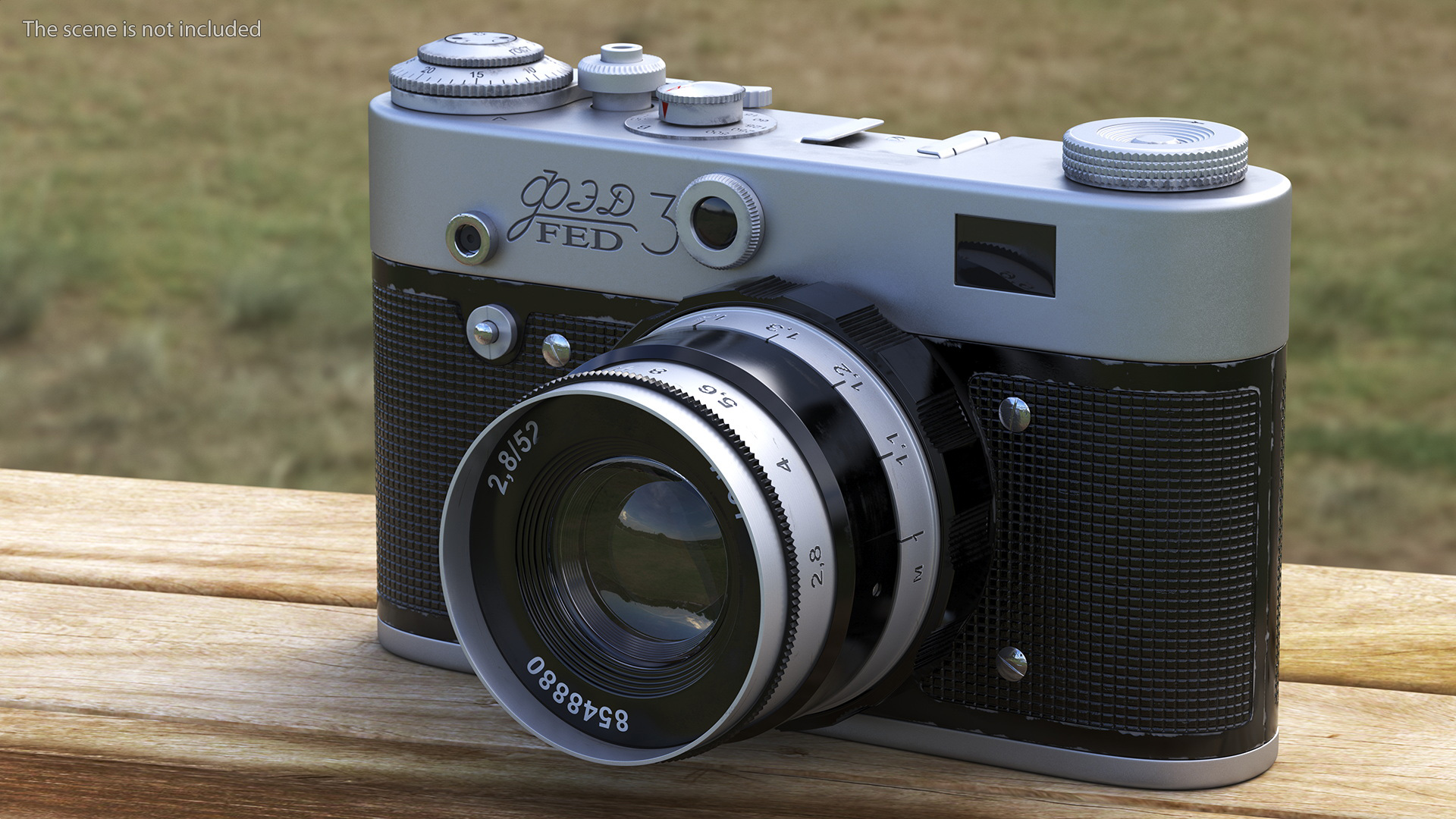 Soviet Vintage Film Camera FED-3 3D