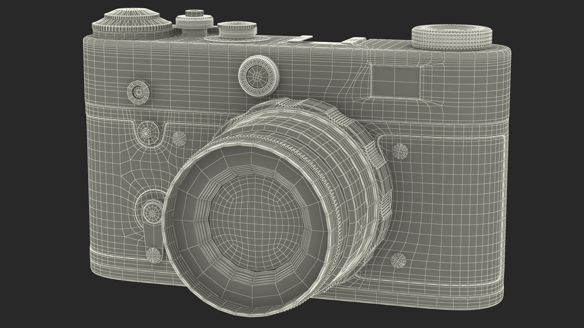 Soviet Vintage Film Camera FED-3 3D
