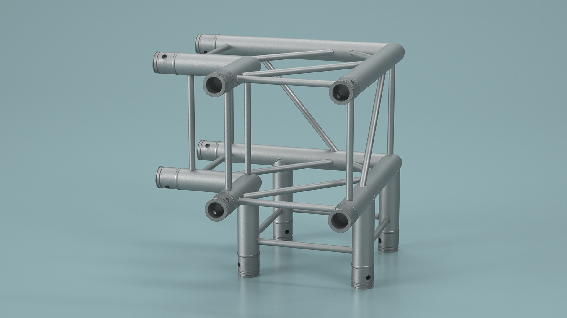 Square Truss Modular Corner 3D