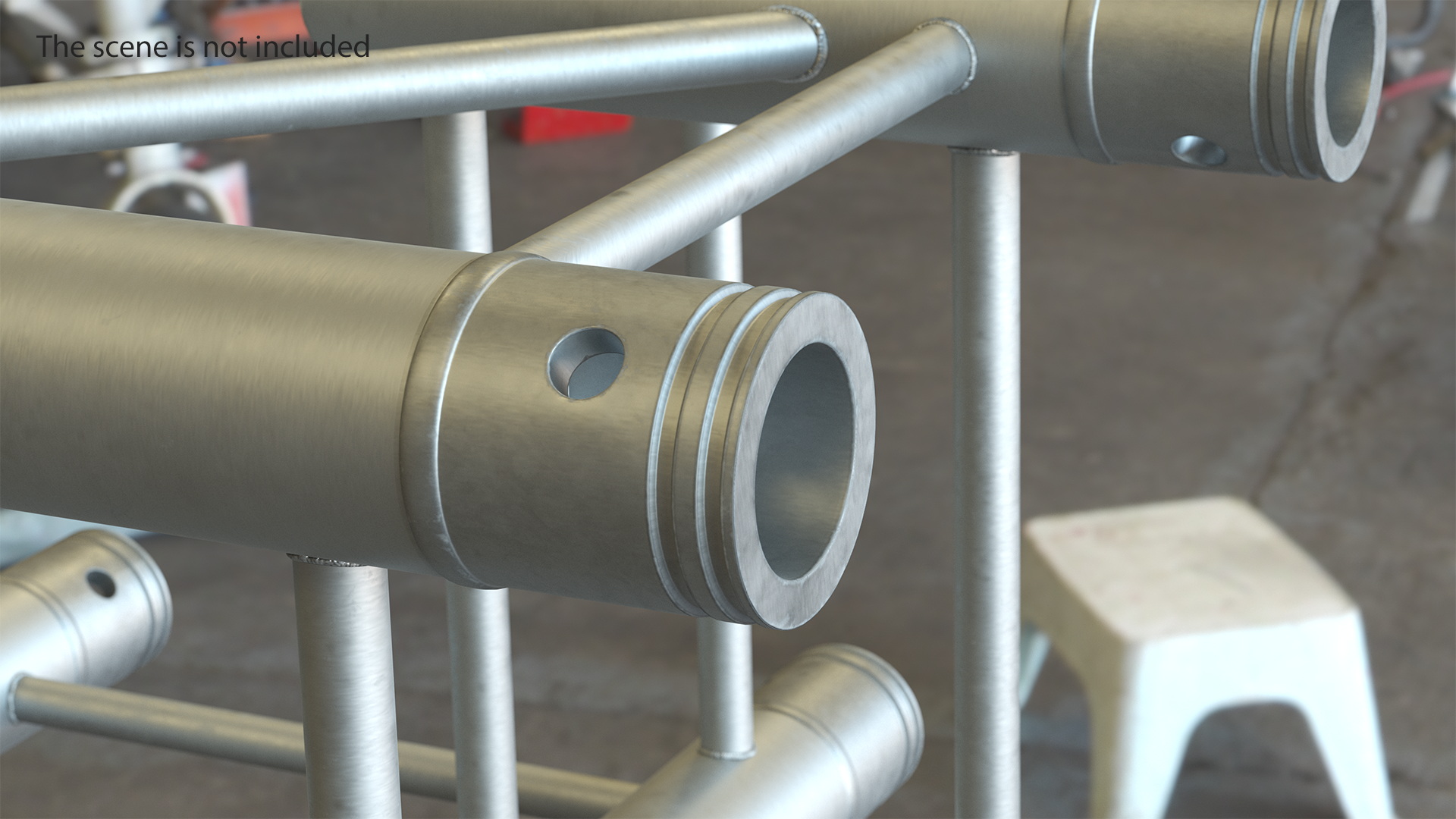 Square Truss Modular Corner 3D