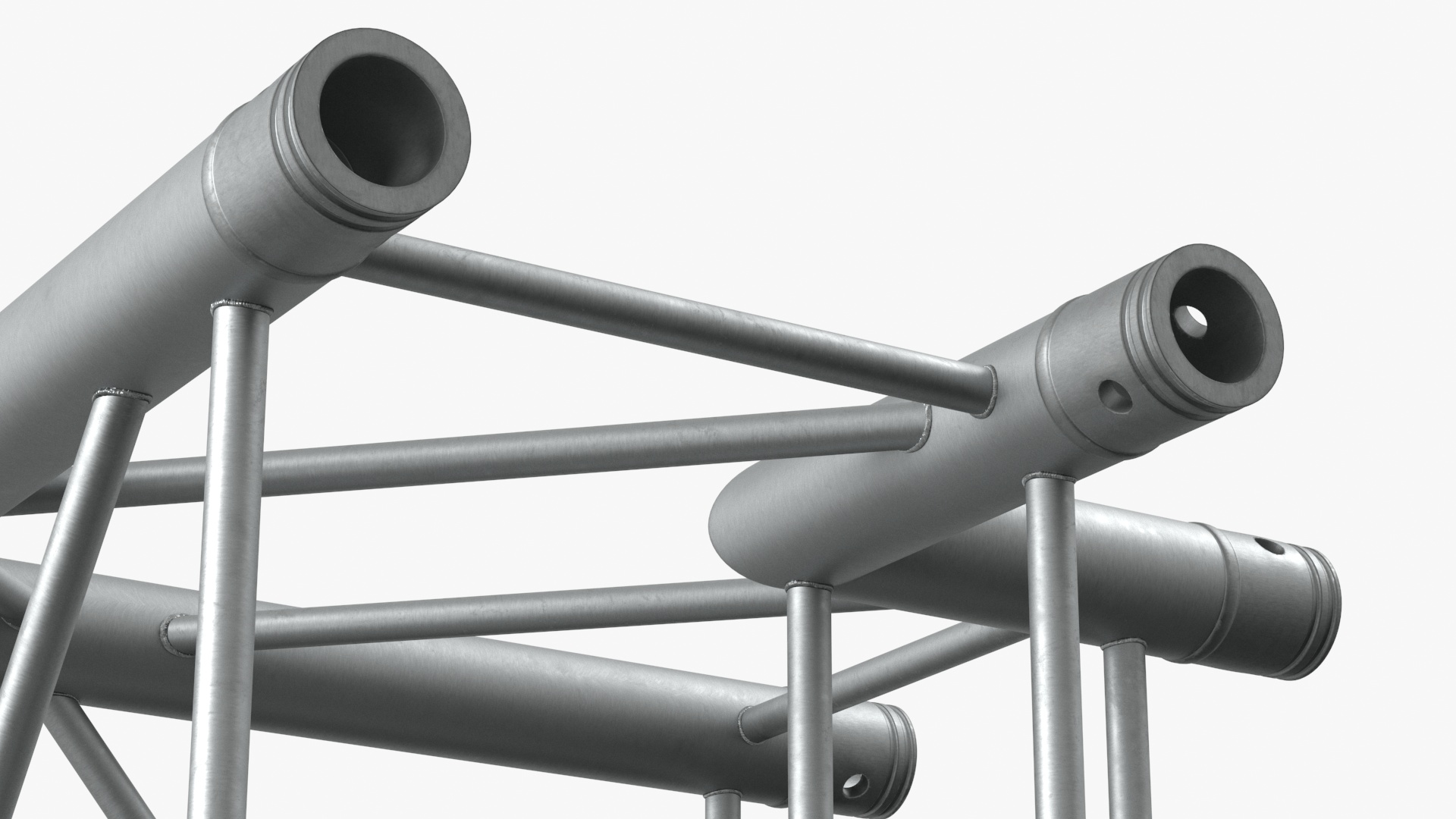 Square Truss Modular Corner 3D
