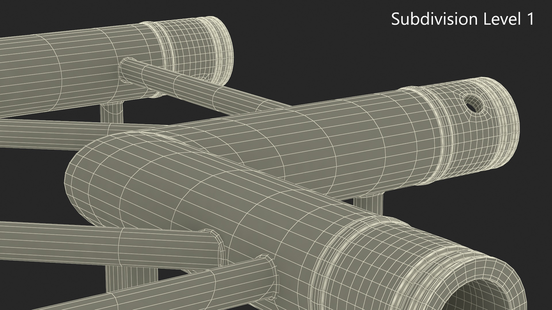 Square Truss Modular Corner 3D