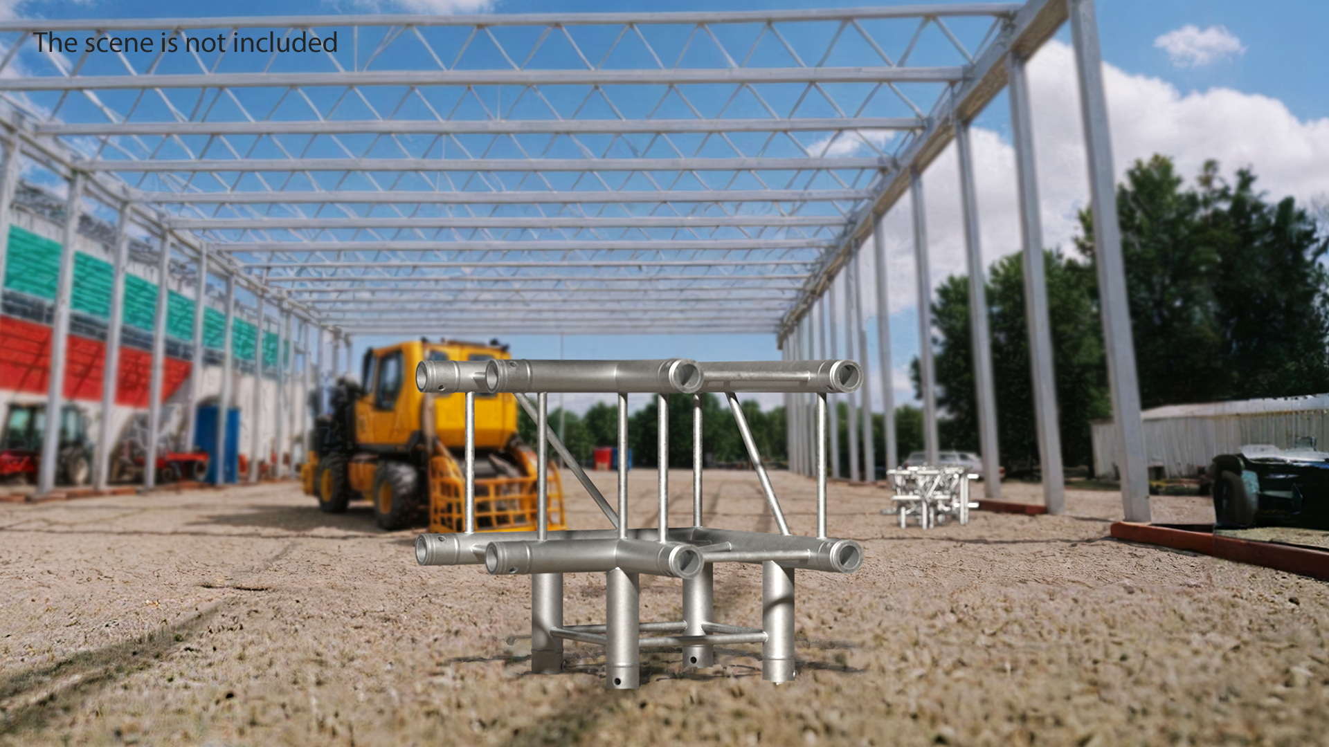 Square Truss Modular Corner 3D