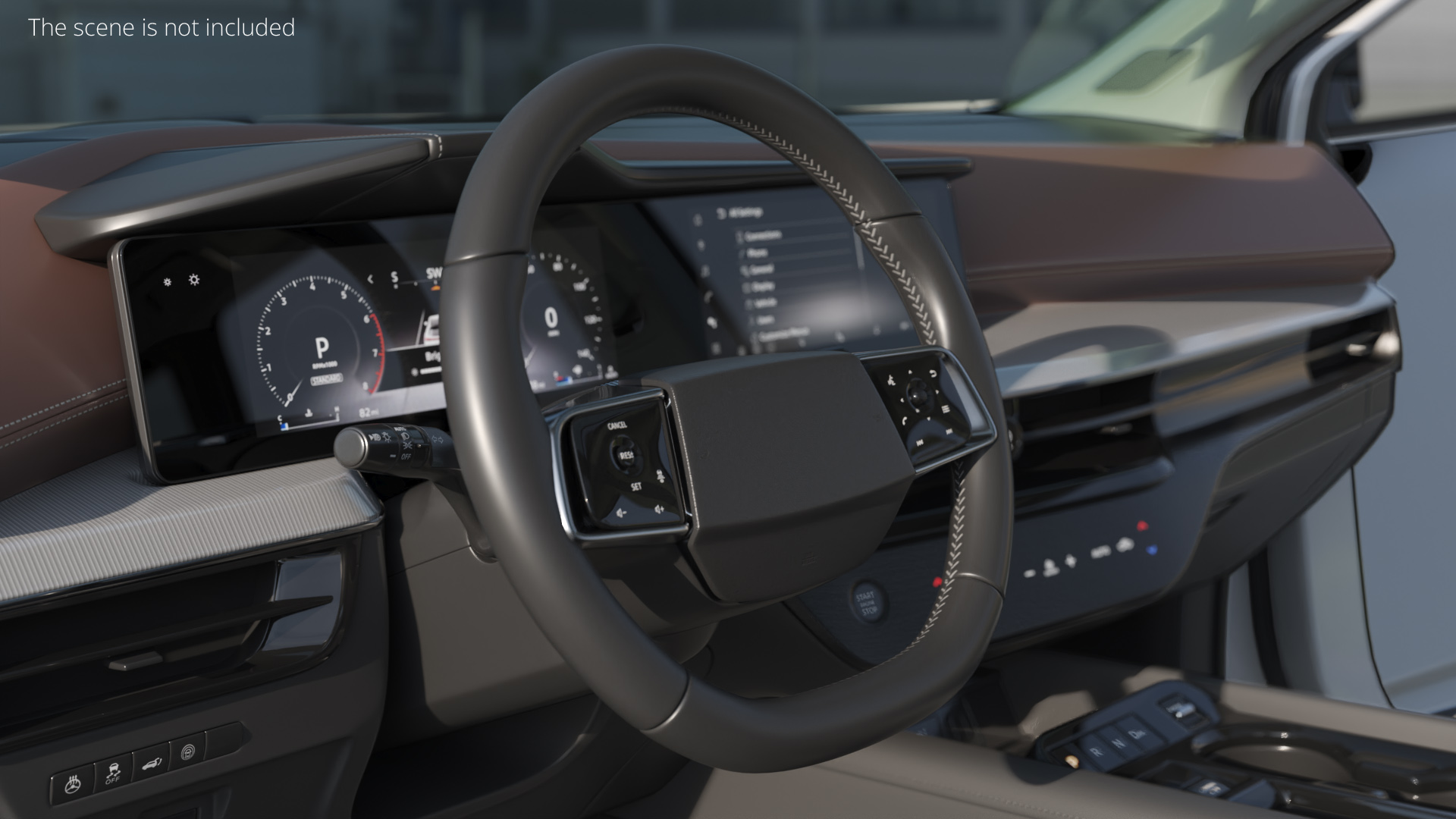 Modern Driver Steering Wheel, view 2