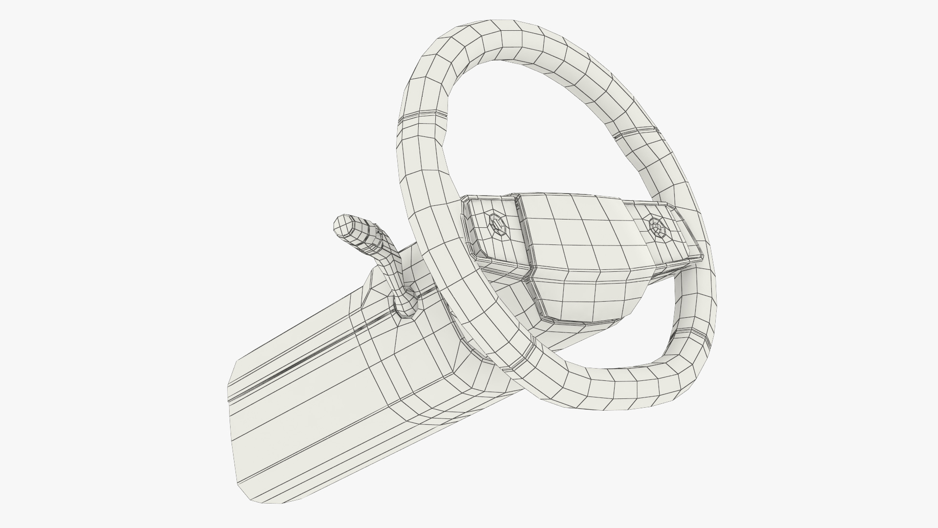 Modern Driver Steering Wheel, view 10