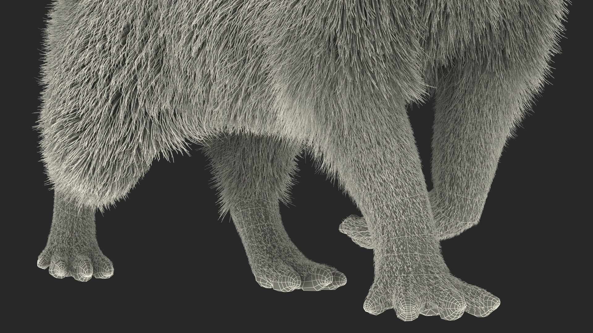 3D model Capybara Walking Pose Fur