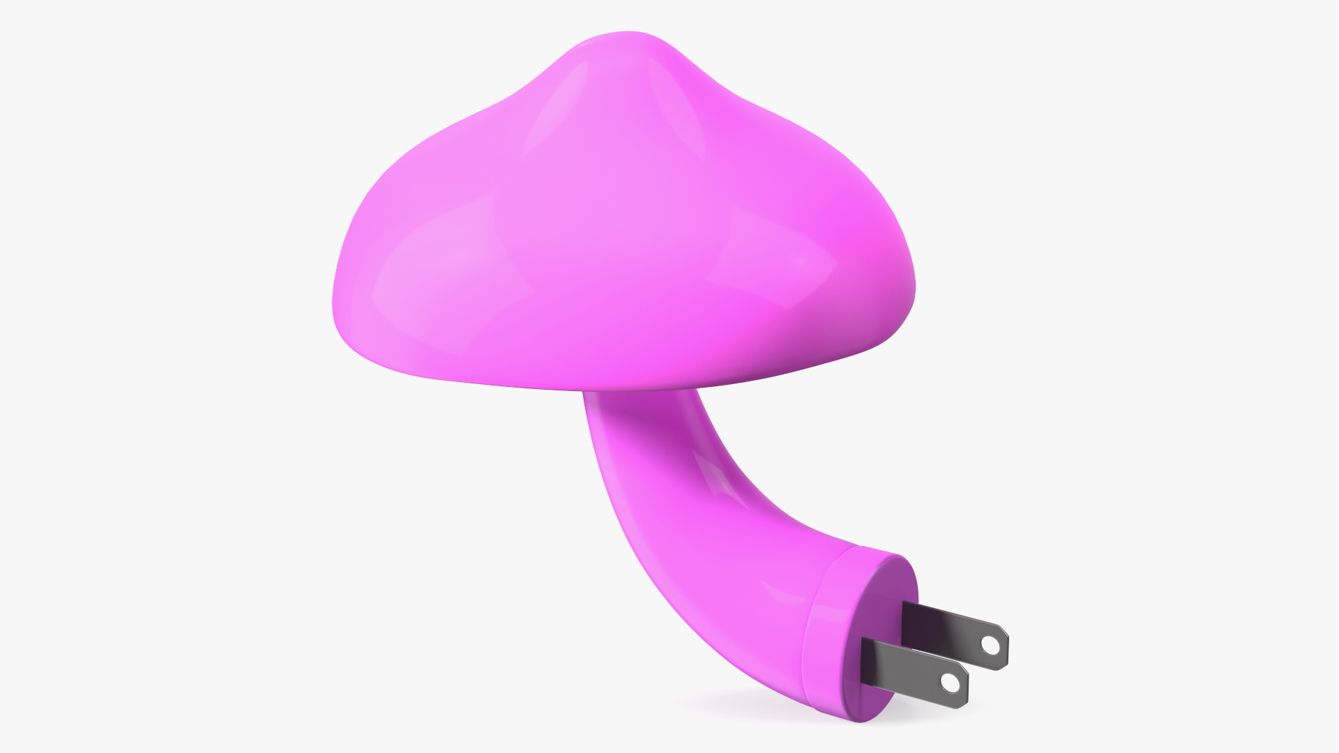 LED Mushroom Night Light Pink 3D model