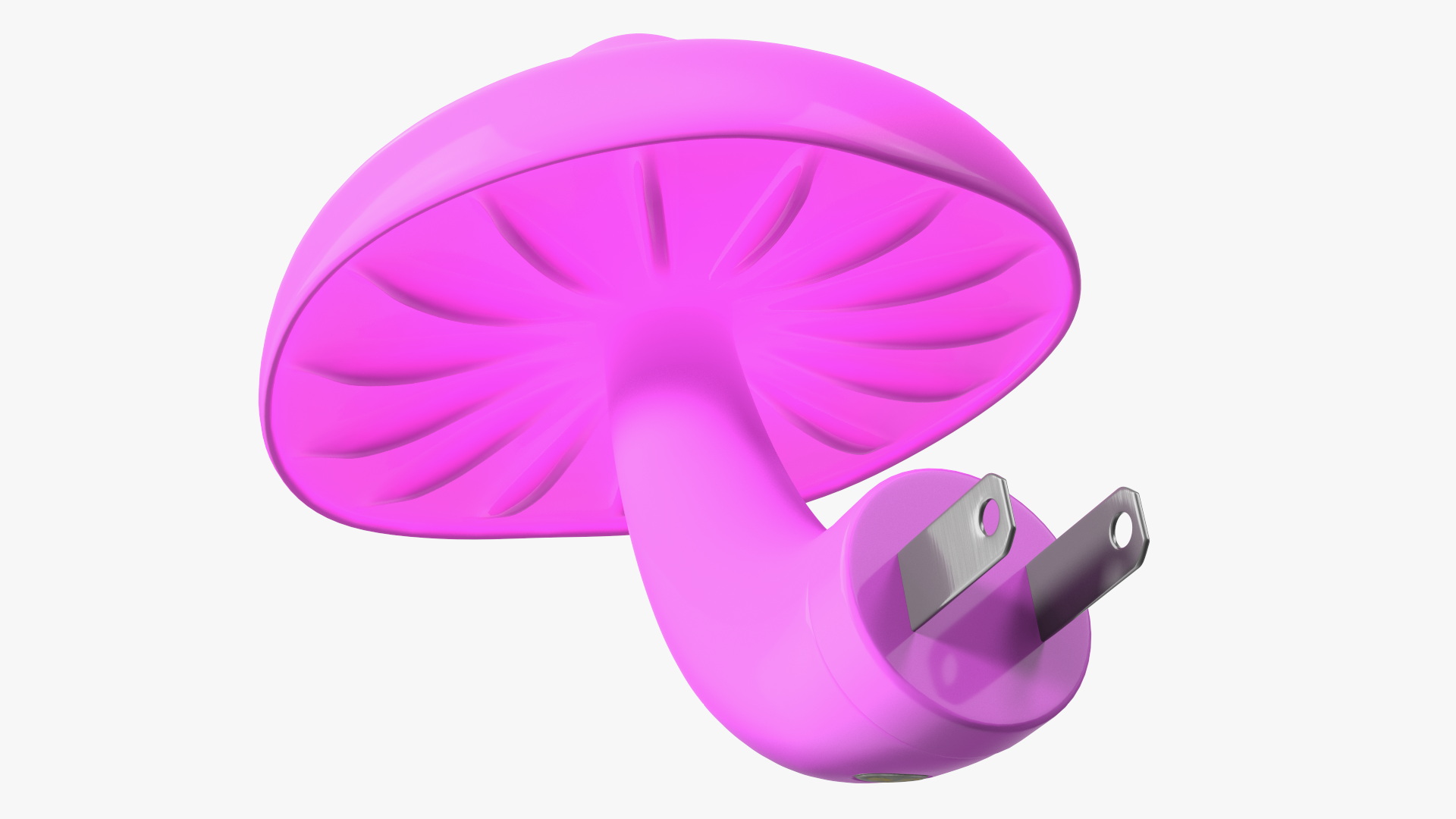 LED Mushroom Night Light Pink 3D model