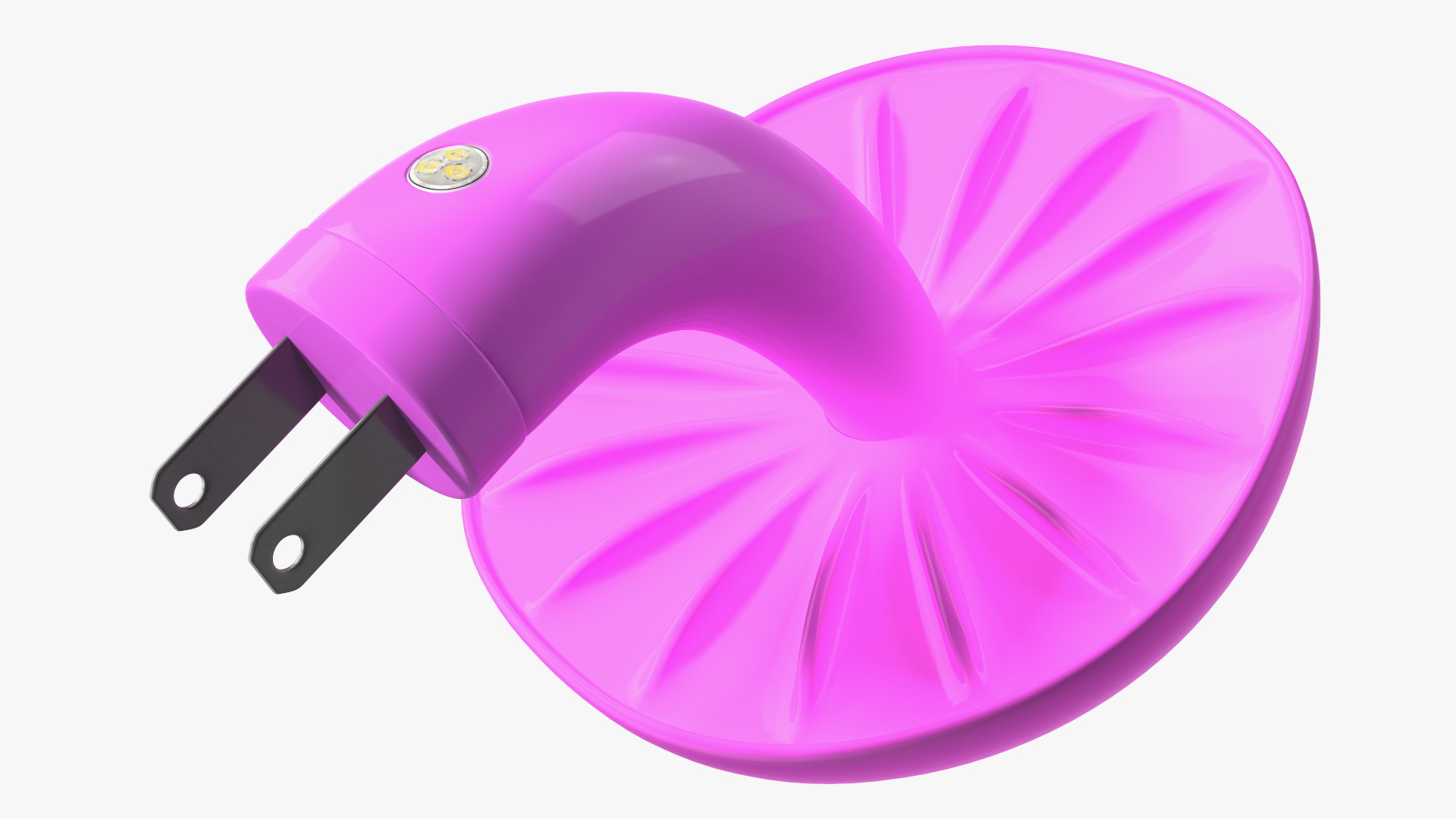 LED Mushroom Night Light Pink 3D model