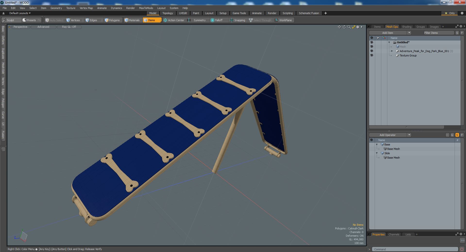 Adventure Peak for Dog Park Blue 3D