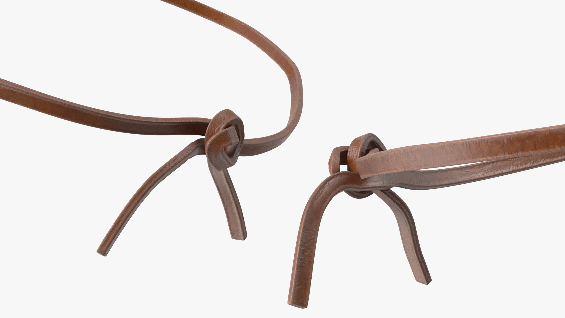 3D Leather Double Gun Belt model