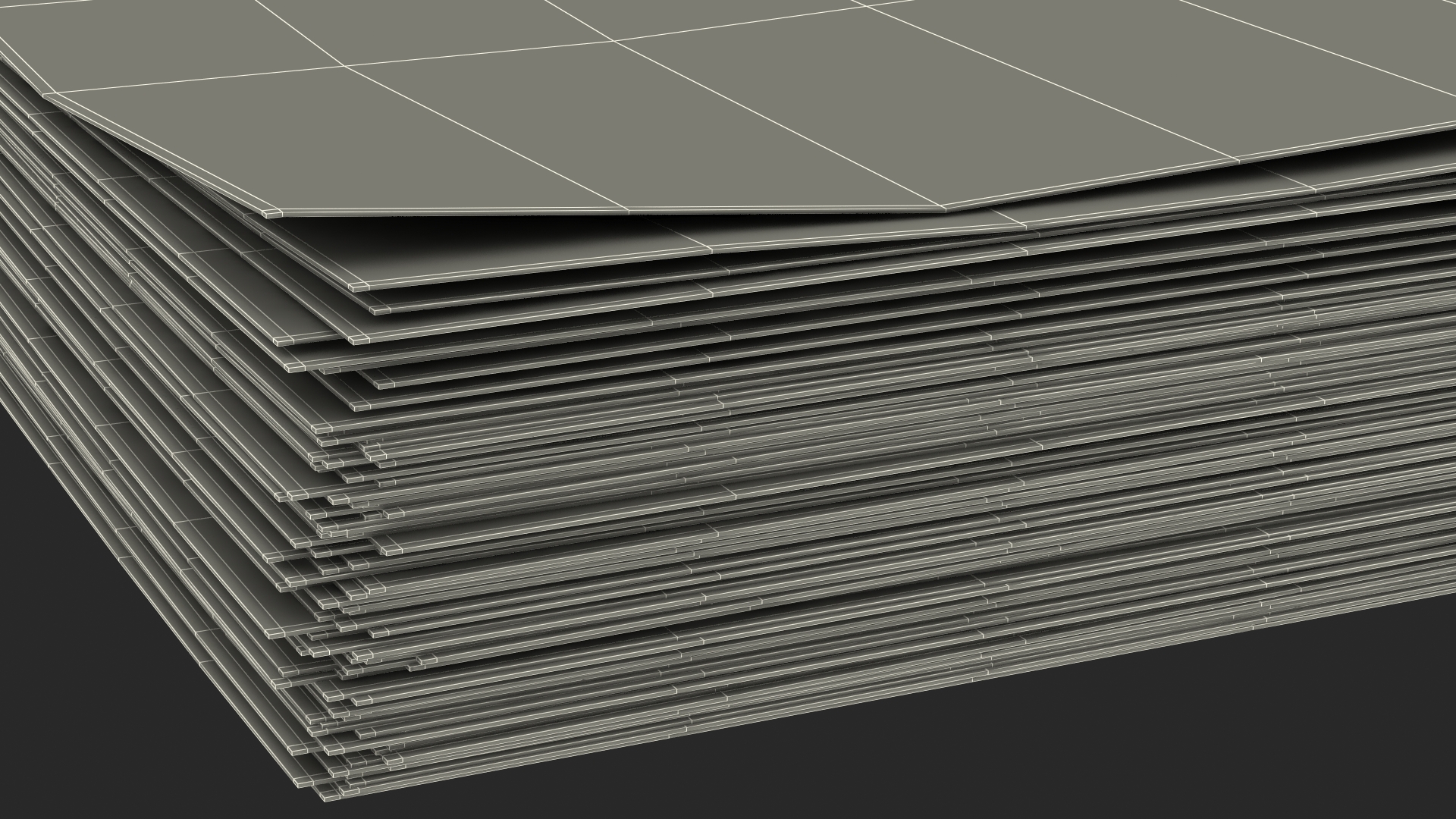 3D Stack of South Korean 50000 Won Banknotes