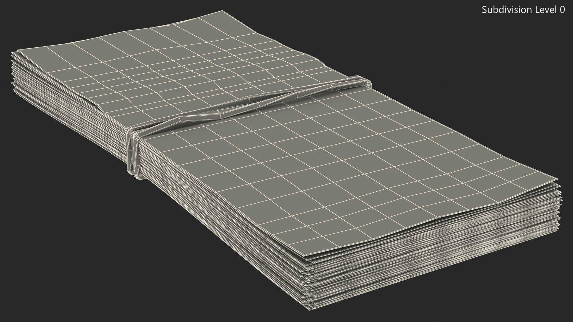 3D Stack of South Korean 50000 Won Banknotes