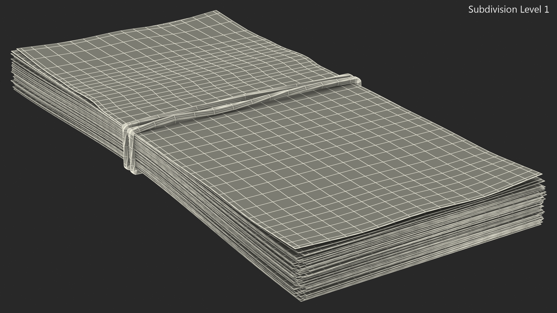 3D Stack of South Korean 50000 Won Banknotes